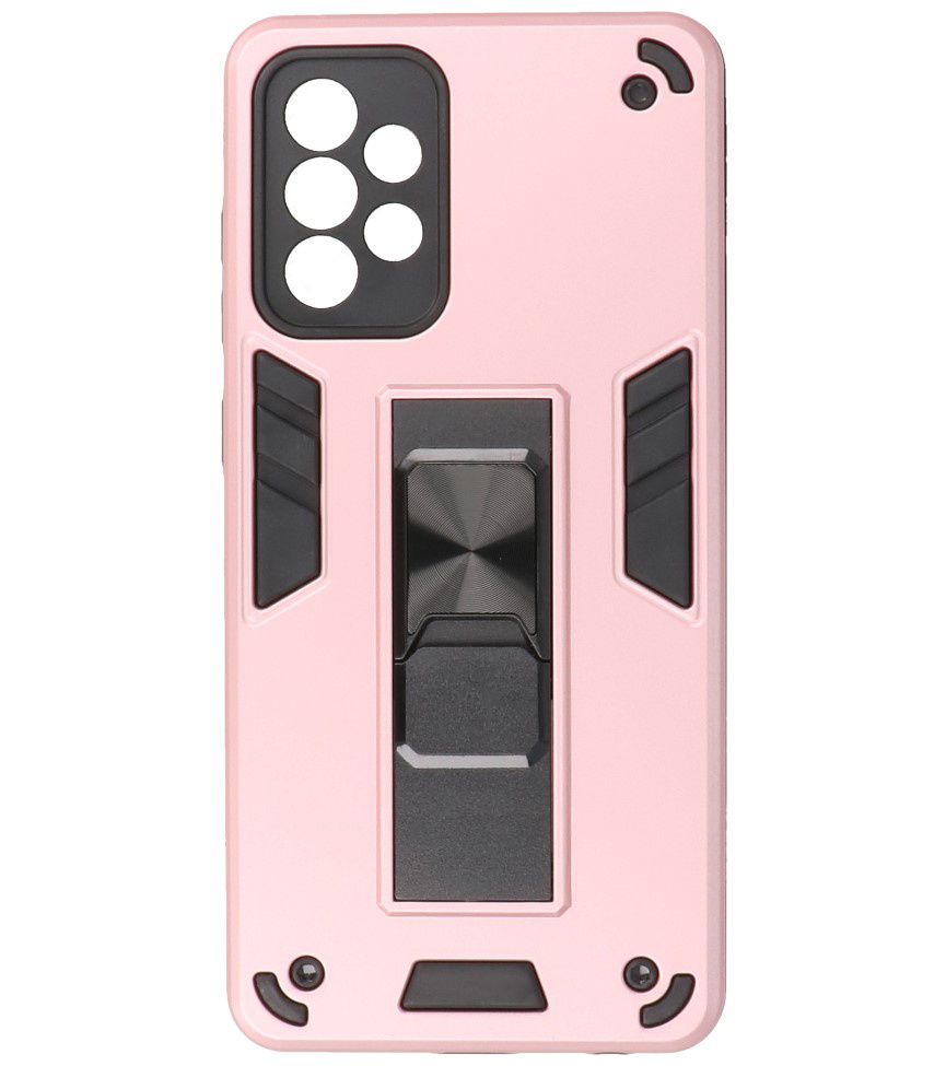 Stand Hardcase Backcover voor Samsung Galaxy A72 5G Roze