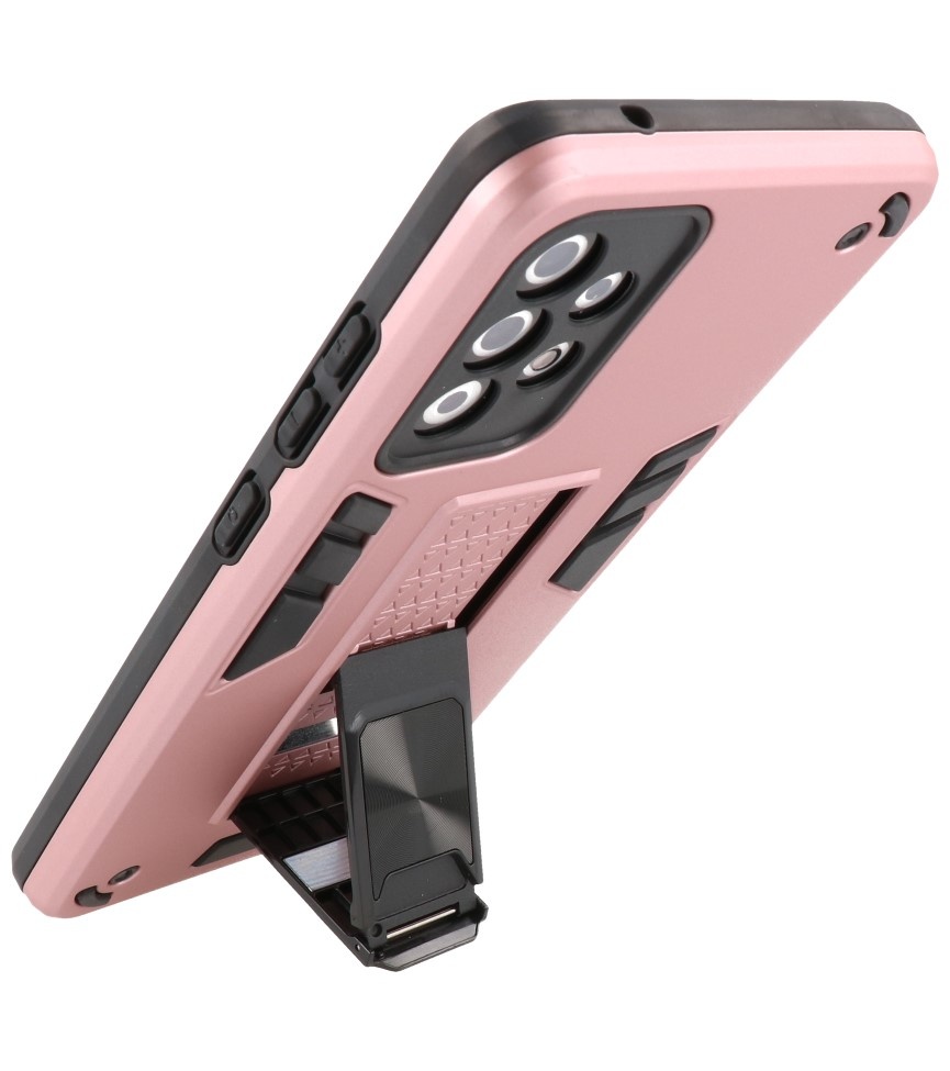 Stand Hardcase Backcover voor Samsung Galaxy A72 5G Roze