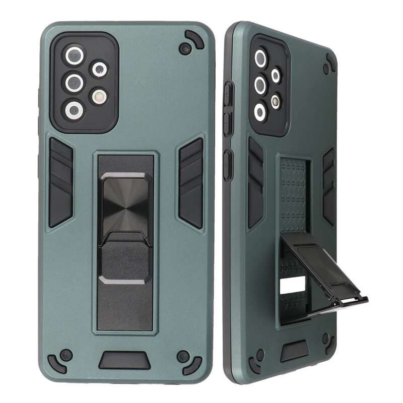 Stand Hardcase Backcover for Samsung Galaxy A72 5G Dark Green