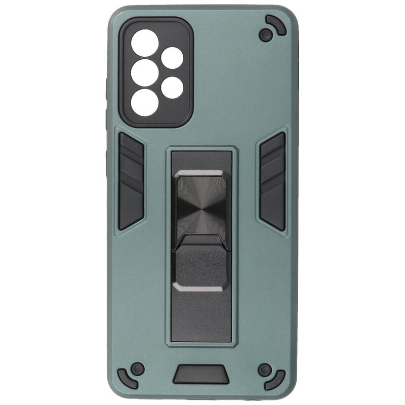 Bagcover til stativ Hardcase til Samsung Galaxy A72 5G mørkegrøn