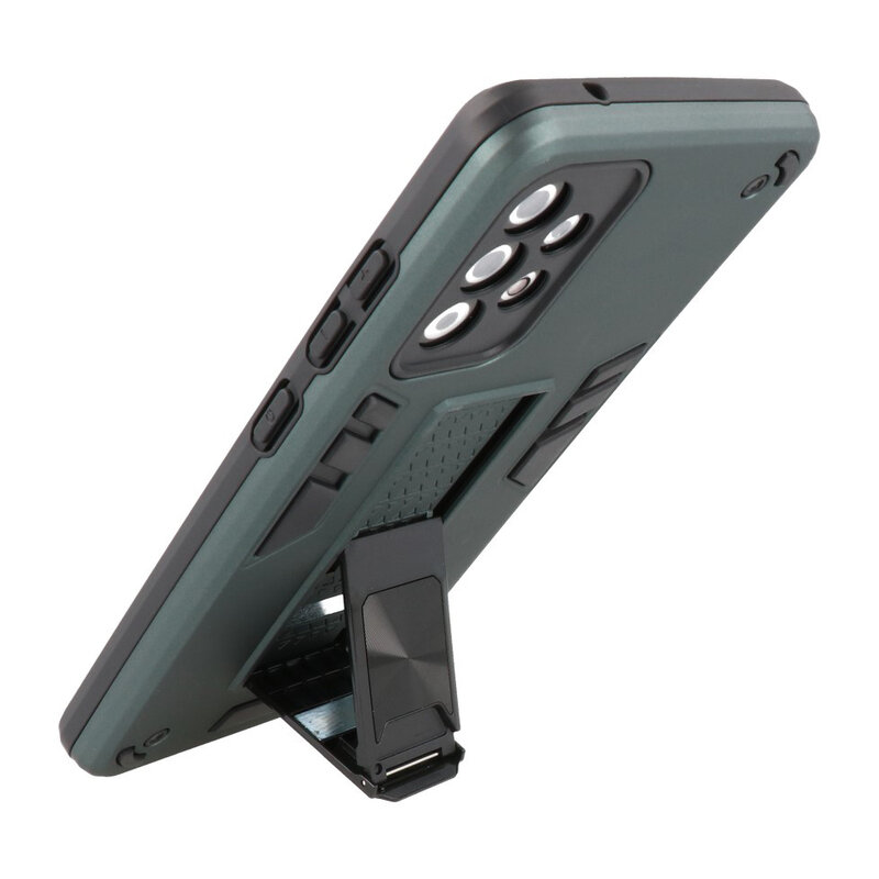 Stand Hardcase Backcover for Samsung Galaxy A72 5G Dark Green