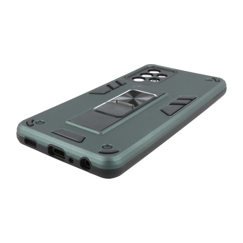 Stand Hardcase Backcover for Samsung Galaxy A72 5G Dark Green