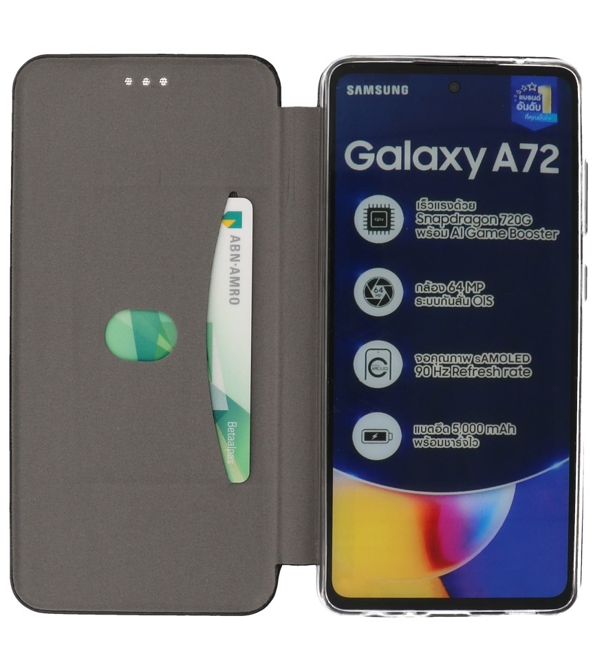 Étui Fin Folio pour Samsung Galaxy A72 / 5G Noir