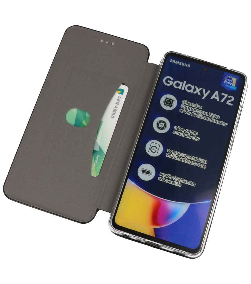 Étui Fin Folio pour Samsung Galaxy A72 / 5G Noir