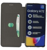 Etui Slim Folio pour Samsung Galaxy A72 / 5G Bleu