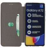 Custodia Slim Folio per Samsung Galaxy A72 / 5G Rosso Borgogna