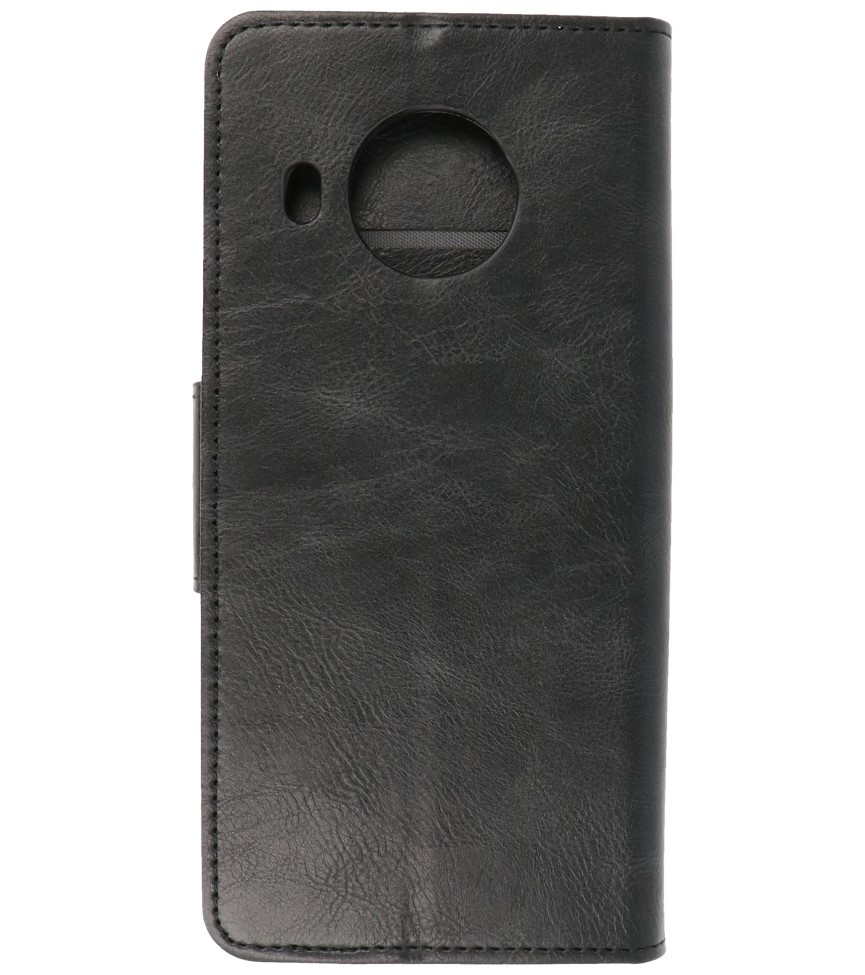 Style de livre en cuir PU Pull Up pour Nokia X10 - Nokia X20 Noir