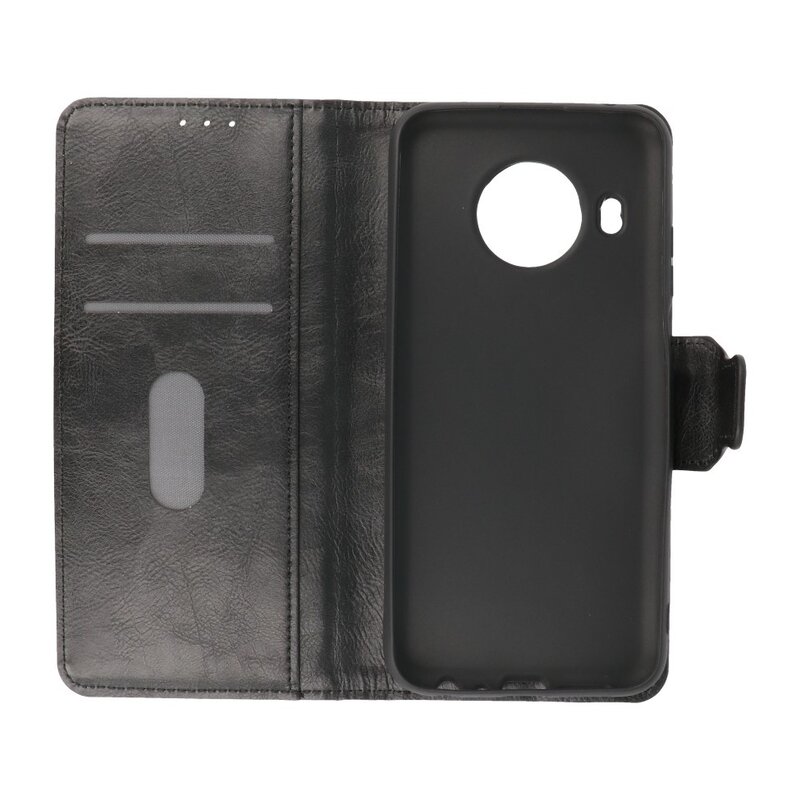 Pull Up in pelle PU Bookstyle per Nokia X10 - Nokia X20 Black