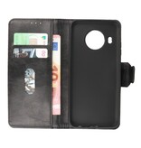 Pull Up PU-Leder Bookstyle für Nokia X10 - Nokia X20 Schwarz