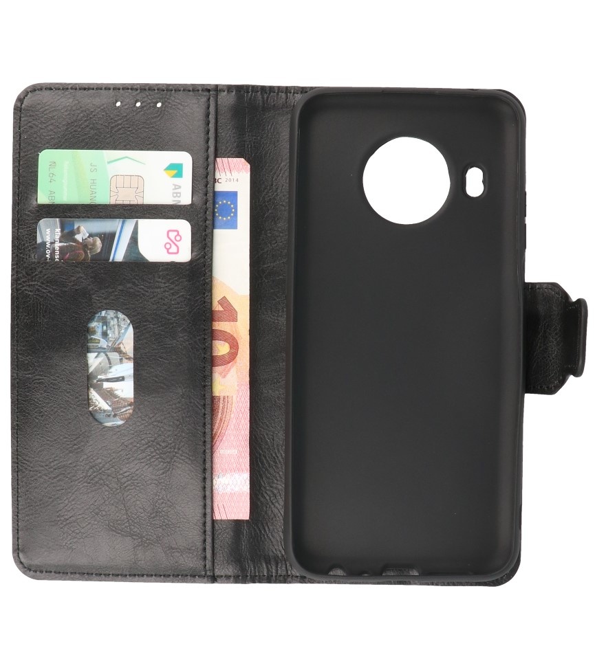 Pull Up in pelle PU Bookstyle per Nokia X10 - Nokia X20 Black