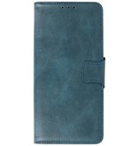 Pull Up PU Leder Bookstyle voor Nokia X10 - Nokia X20 Blauw