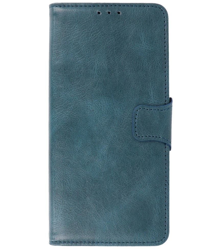 Pull Up PU Leather Bookstyle for Nokia X10 - Nokia X20 Blue