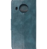 Pull Up PU Leather Bookstyle para Nokia X10 - Nokia X20 Azul