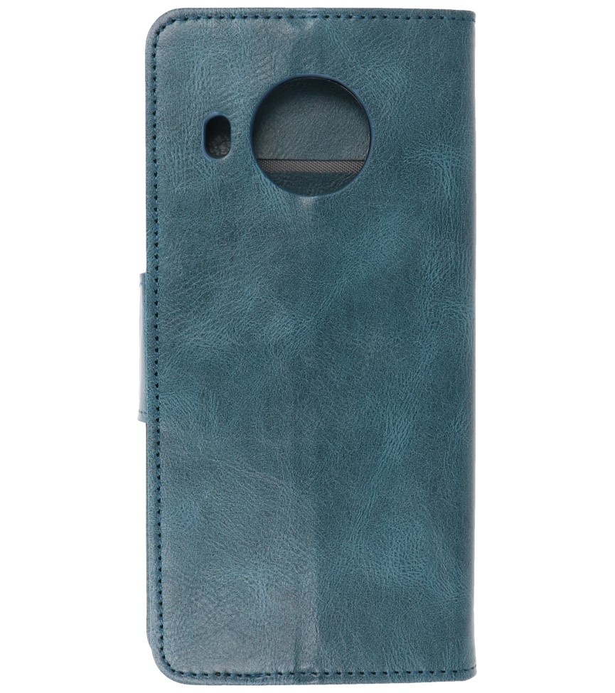 Pull Up PU Leather Bookstyle for Nokia X10 - Nokia X20 Blue