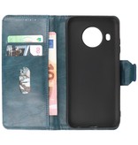 Pull Up PU Leather Bookstyle for Nokia X10 - Nokia X20 Blue