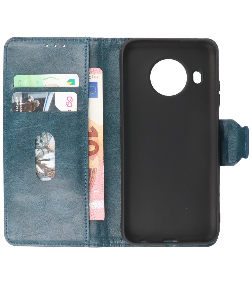 Pull Up in pelle PU Bookstyle per Nokia X10 - Nokia X20 Blue