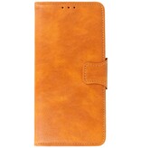 Pull Up PU Leder Bookstyle voor Nokia X10 - Nokia X20 Bruin