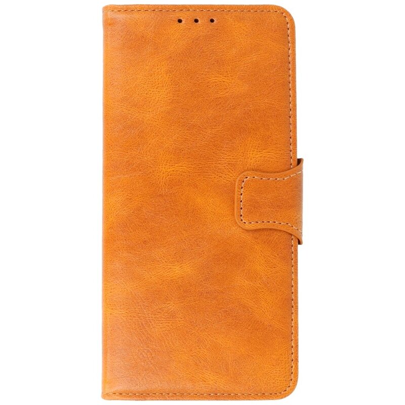 Pull Up PU Leather Bookstyle para Nokia X10 - Nokia X20 Marrón