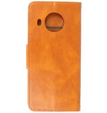 Pull Up PU Leather Bookstyle para Nokia X10 - Nokia X20 Marrón
