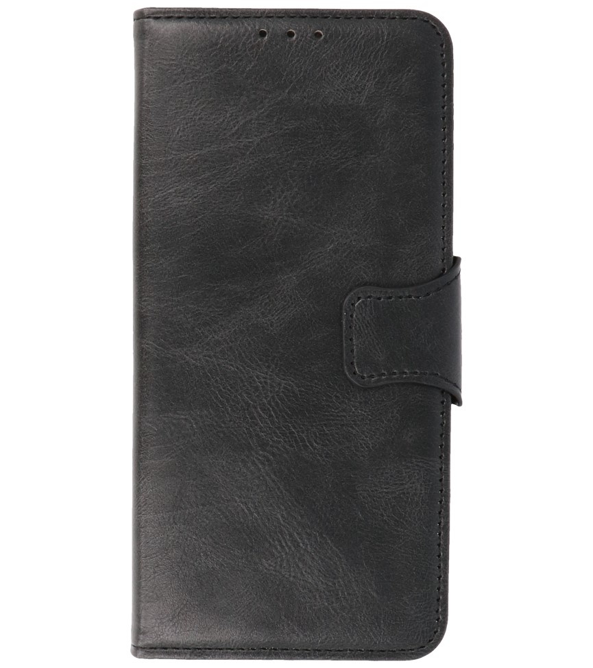 Pull Up PU Leather Bookstyle for Motorola Moto G50 Black