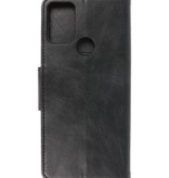 Style de livre en cuir PU Pull Up pour Motorola Moto G50 Noir