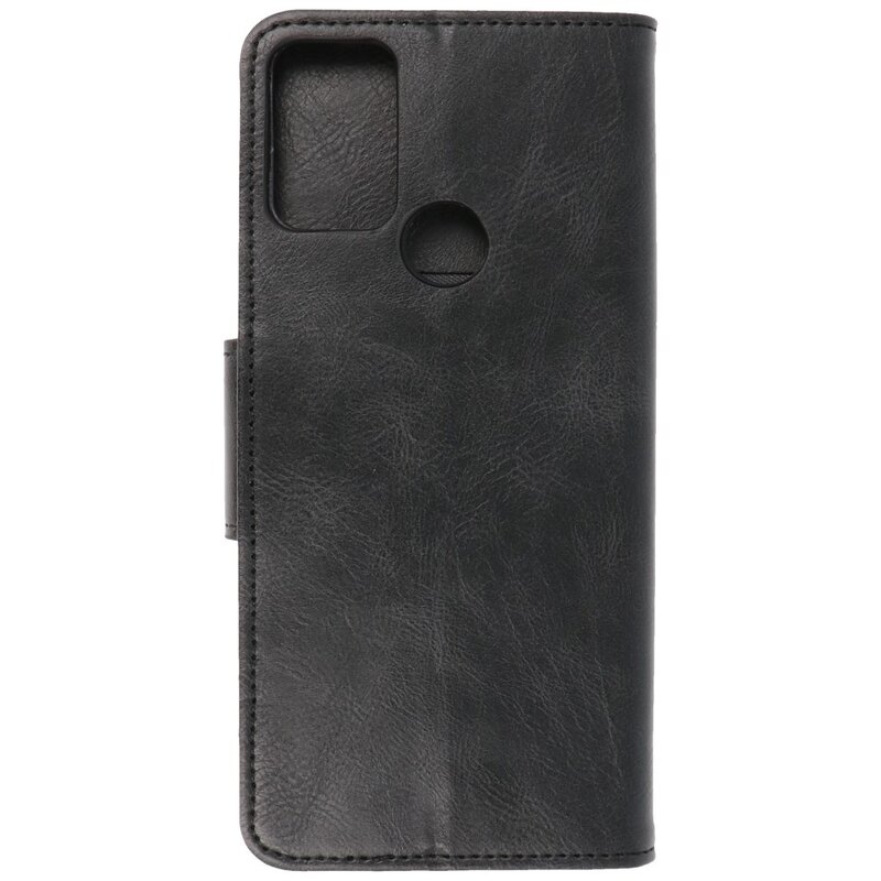 Pull Up PU læder bogstil til Motorola Moto G50 Sort