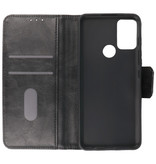 Pull Up PU Leather Bookstyle for Motorola Moto G50 Black