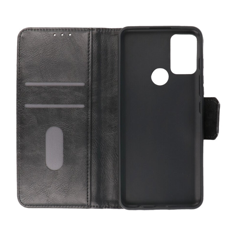 Pull Up PU læder bogstil til Motorola Moto G50 Sort