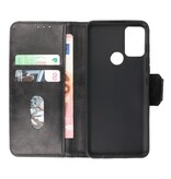 Pull Up PU læder bogstil til Motorola Moto G50 Sort