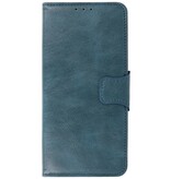 Pull Up PU-Leder Bookstyle für Motorola Moto G50 Blau