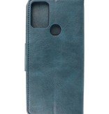 Pull Up PU Leather Bookstyle for Motorola Moto G50 Blue