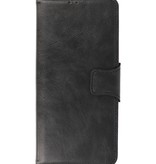 Style de livre en cuir PU Pull Up pour Motorola Moto G100 Noir