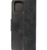 Style de livre en cuir PU Pull Up pour Motorola Moto G100 Noir