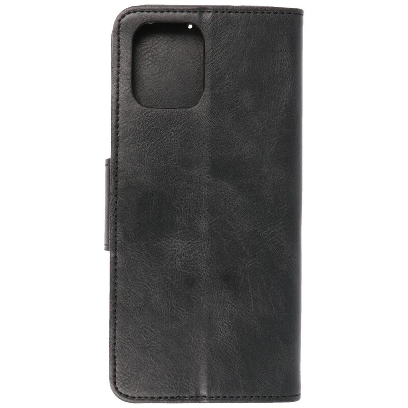 Pull Up PU læder bogstil til Motorola Moto G100 Sort