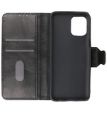 Pull Up PU Leather Bookstyle for Motorola Moto G100 Black