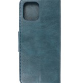 Pull Up PU Leather Bookstyle para Motorola Moto G100 Azul