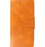 Pull Up PU Leather Bookstyle for Motorola Moto G100 Brown