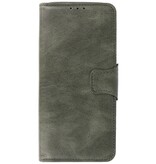 Style de livre en cuir PU Pull Up pour Motorola Moto G100 vert foncé
