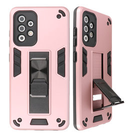 Stand Hardcase Backcover voor Samsung Galaxy A52 5G Roze