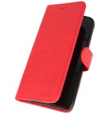 Bookstyle Wallet Cases Etui pour Samsung Galaxy A22 5G Rouge