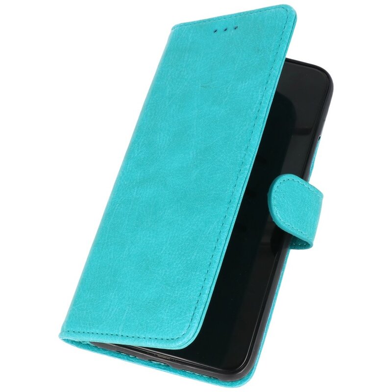 Bookstyle Wallet Cases Hoesje voor Samsung Galaxy A22 5G Groen