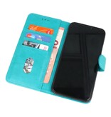 Custodia a portafoglio Bookstyle Custodia per Samsung Galaxy A22 5G Verde