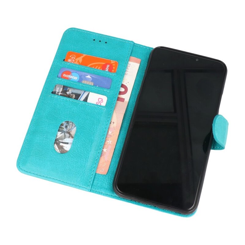 Custodia a portafoglio Bookstyle Custodia per Samsung Galaxy A22 5G Verde