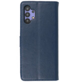 Étui portefeuille Bookstyle pour Samsung Galaxy A32 5G Marine