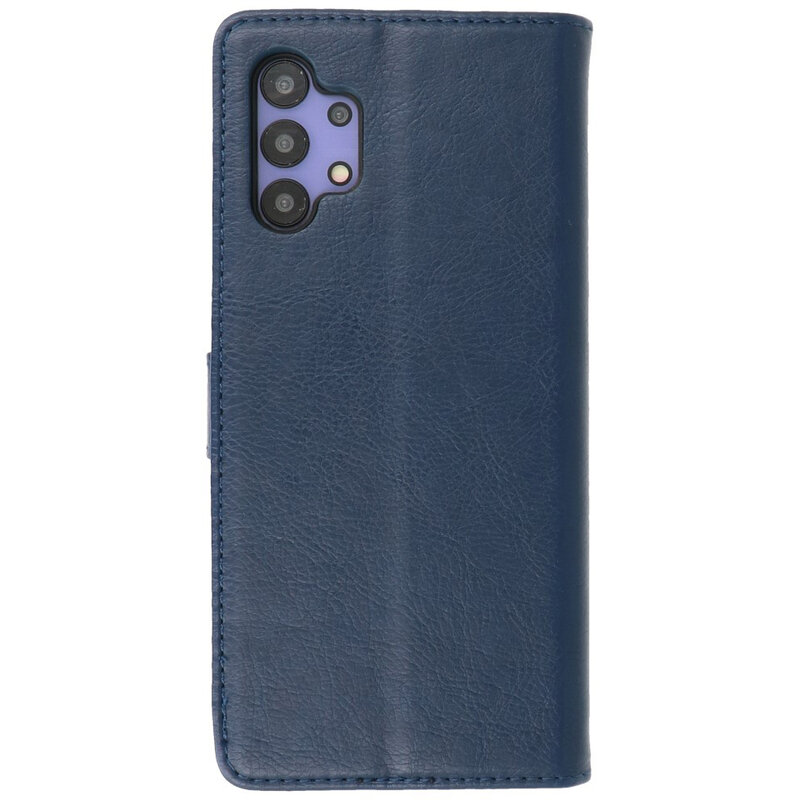 Étui portefeuille Bookstyle pour Samsung Galaxy A32 5G Marine