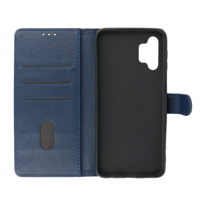 Bookstyle Wallet Cases Hoesje voor Samsung Galaxy A32 5G Navy
