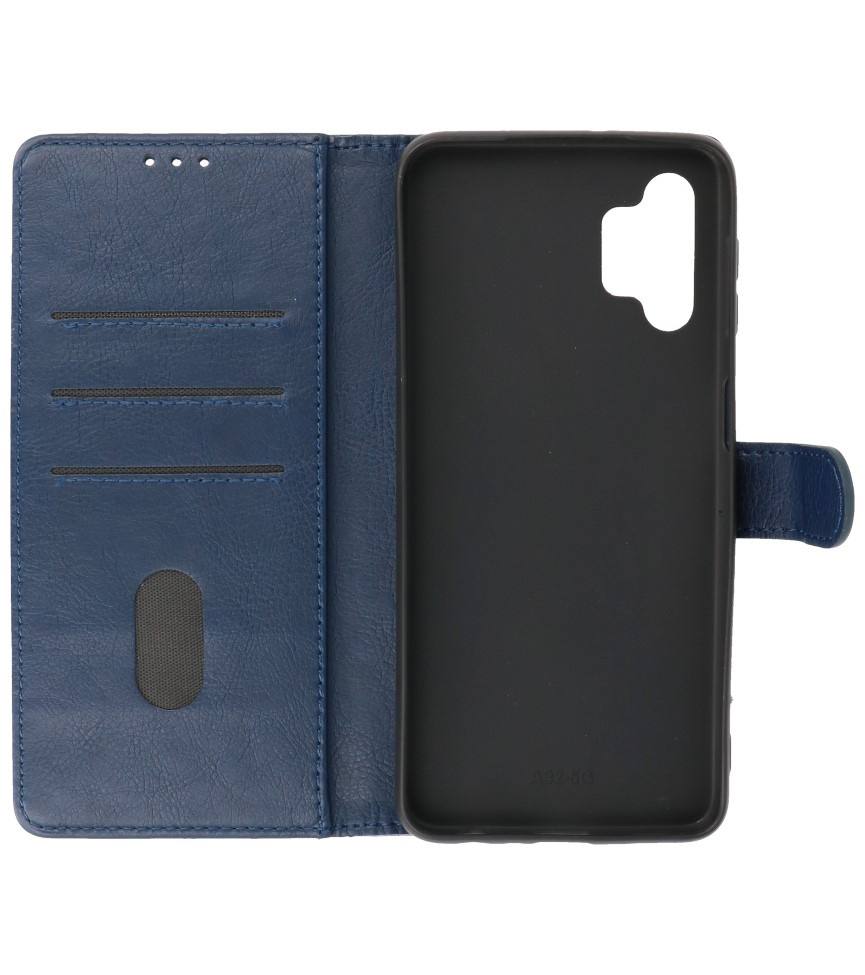 Bookstyle Wallet Cases Hoesje voor Samsung Galaxy A32 5G Navy