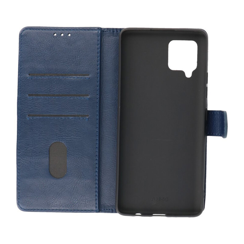 Custodia a portafoglio Bookstyle Custodia per Samsung Galaxy A42 5G Navy