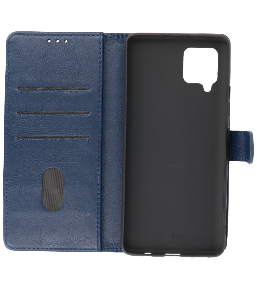 Bookstyle Wallet Cases Hoesje voor Samsung Galaxy A42 5G Navy