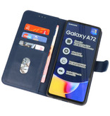 Bookstyle Wallet Cases Hoesje voor Samsung Galaxy A72 5G Navy